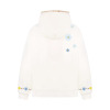 Floral Embroidery Hooded Sweatshirt Unisex Loose Casual Outerwear